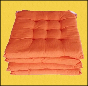 shoppinland cuscino sedia rettangolare arancione lavatrice cotone