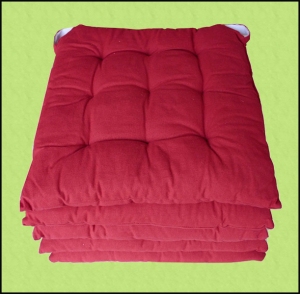 shoppinland cuscino sedia rettangolare arancione rosso cotone
